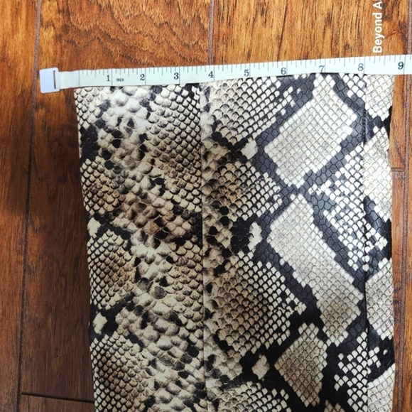 SOLD-Call It Spring Like New Syntheic Snake Skin High Knee Boots - Picture 12 of 12